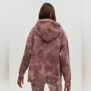 Aritzia TNA Cozy AF Fleece Tie Dye Oversized Hoody Size 3